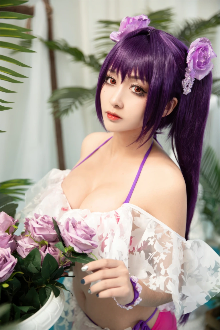 洛璃LoLiSAMA《斯卡蒂泳装》主题写真：40张全套美图