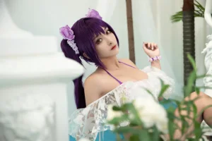洛璃LoLiSAMA《斯卡蒂泳装》主题写真：40张全套美图