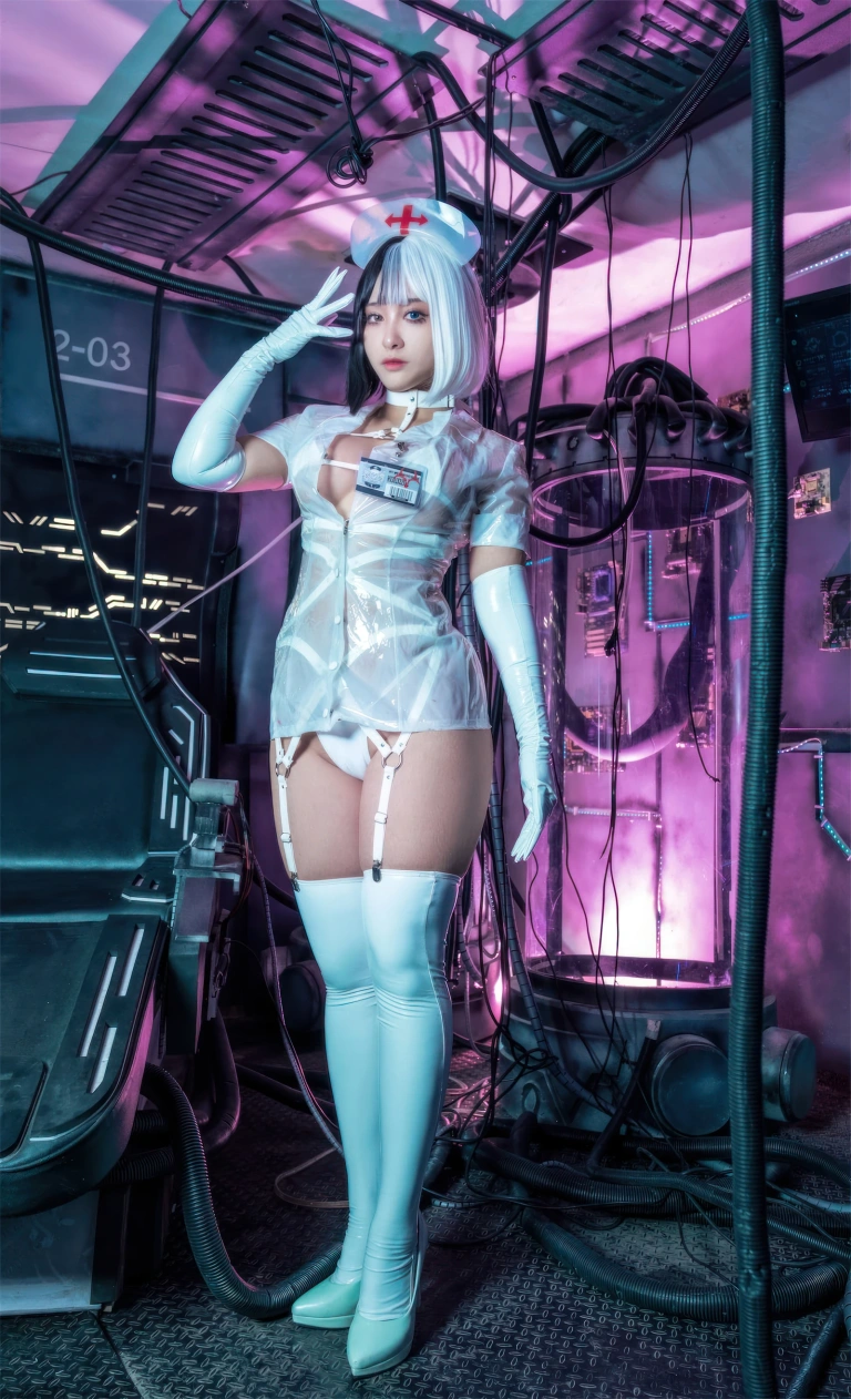 洛璃LoLiSAMA《透明护士》主题写真：37张全套美图