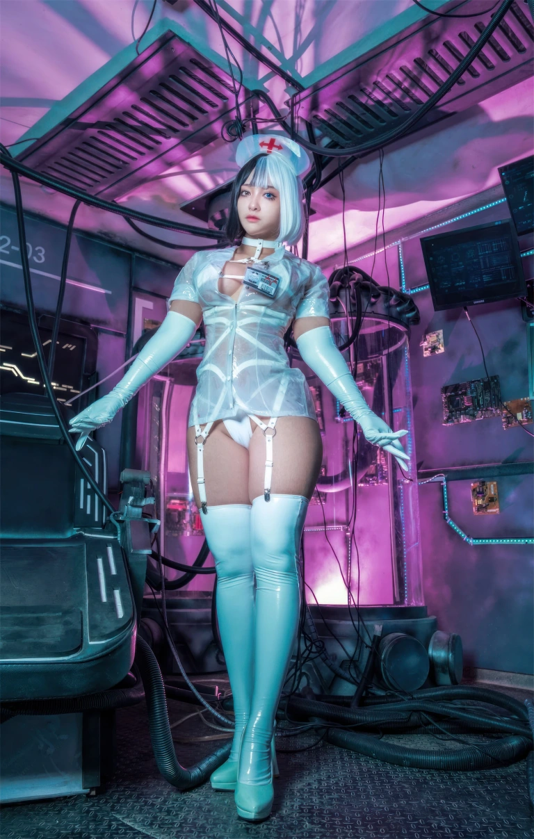 洛璃LoLiSAMA《透明护士》主题写真：37张全套美图
