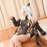 洛璃LoLiSAMA《申鹤》主题写真：83张全套美图，含1个视频