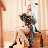 洛璃LoLiSAMA《申鹤》主题写真：83张全套美图，含1个视频