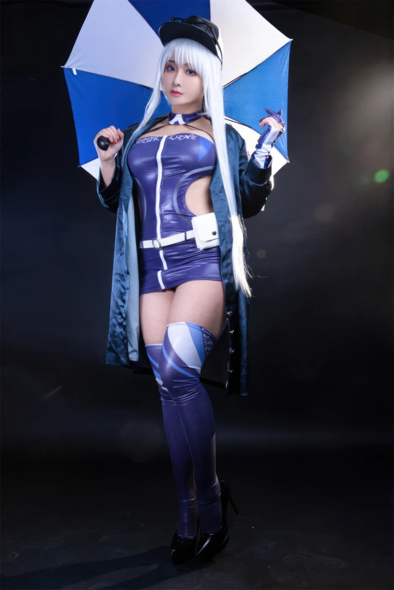 洛璃LoLiSAMA《碧蓝航线 企业赛车服》主题写真：75张全套美图