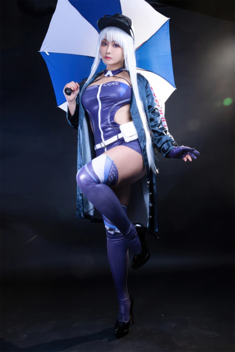 洛璃LoLiSAMA《碧蓝航线 企业赛车服》主题写真：75张全套美图