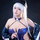 洛璃LoLiSAMA《碧蓝航线 企业赛车服》主题写真：75张全套美图
