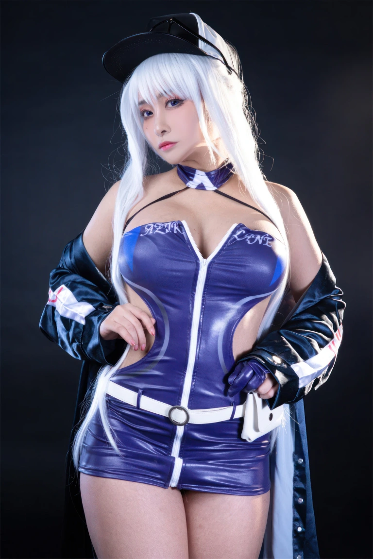 洛璃LoLiSAMA《碧蓝航线 企业赛车服》主题写真：75张全套美图