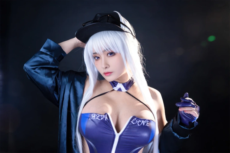 洛璃LoLiSAMA《碧蓝航线 企业赛车服》主题写真：75张全套美图
