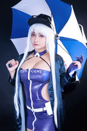 洛璃LoLiSAMA《碧蓝航线 企业赛车服》主题写真：75张全套美图
