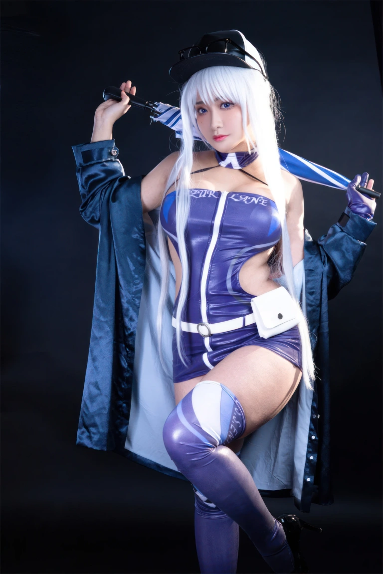 洛璃LoLiSAMA《碧蓝航线 企业赛车服》主题写真：75张全套美图