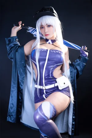 洛璃LoLiSAMA《碧蓝航线 企业赛车服》主题写真：75张全套美图