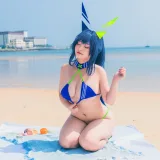 洛璃LoLiSAMA《热恋的盛夏 花园泳装》主题写真：66张全套美图