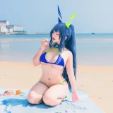 洛璃LoLiSAMA《热恋的盛夏 花园泳装》主题写真：66张全套美图
