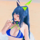 洛璃LoLiSAMA《热恋的盛夏 花园泳装》主题写真：66张全套美图