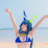 洛璃LoLiSAMA《热恋的盛夏 花园泳装》主题写真：66张全套美图