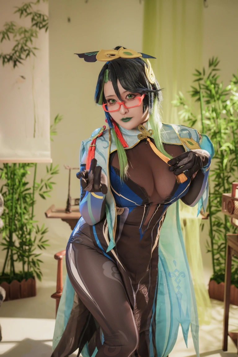 洛璃LoLiSAMA《原神 闲云》主题写真：69张全套美图