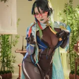 洛璃LoLiSAMA《原神 闲云》主题写真：69张全套美图