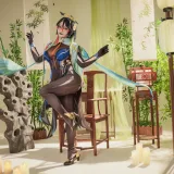 洛璃LoLiSAMA《原神 闲云》主题写真：69张全套美图