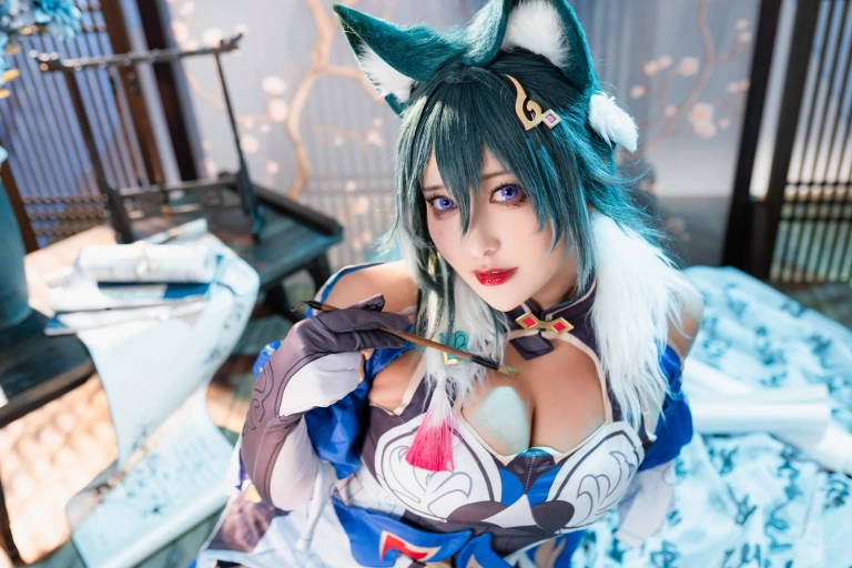洛璃LoLiSAMA《驭空》主题写真：76张全套美图