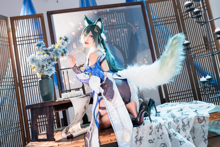洛璃LoLiSAMA《驭空》主题写真：76张全套美图