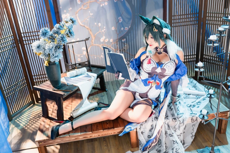 洛璃LoLiSAMA《驭空》主题写真：76张全套美图