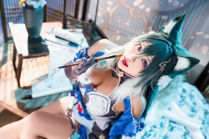 洛璃LoLiSAMA《驭空》主题写真：76张全套美图