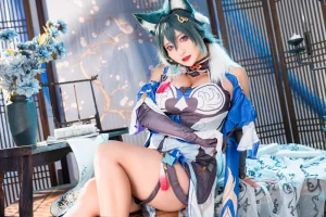洛璃LoLiSAMA《驭空》主题写真：76张全套美图