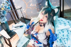 洛璃LoLiSAMA《驭空》主题写真：76张全套美图