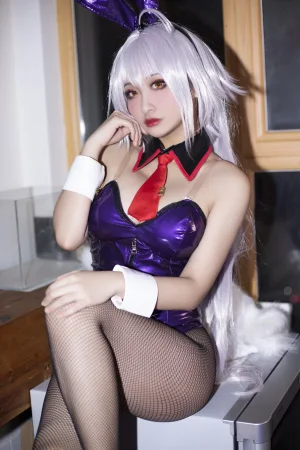 洛璃LoLiSAMA《FGO 黑贞兔子》主题写真：42张全套美图，含1个视频