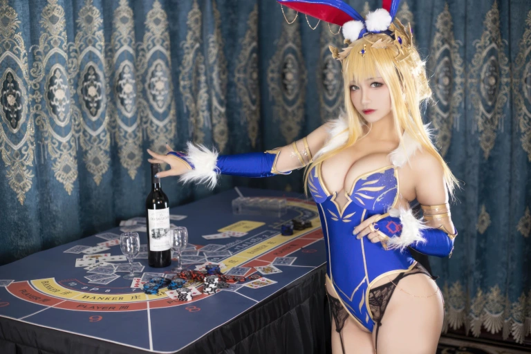 洛璃LoLiSAMA《FGO 白枪呆兔女郎》主题写真：57张全套美图