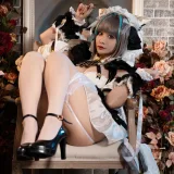 洛璃LoLiSAMA《碧蓝航线 柴郡》主题写真：67张全套美图