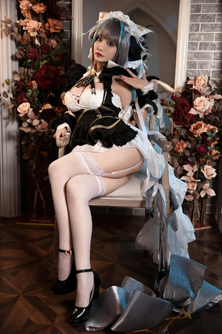 洛璃LoLiSAMA《碧蓝航线 柴郡》主题写真：67张全套美图