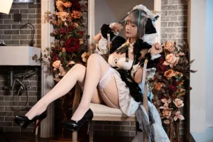洛璃LoLiSAMA《碧蓝航线 柴郡》主题写真：67张全套美图