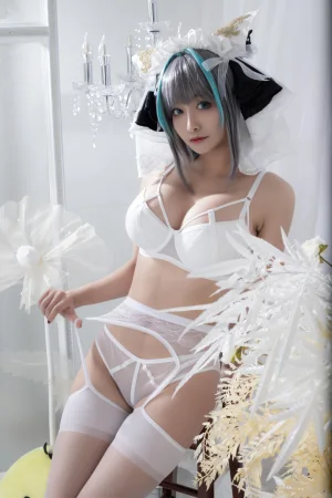 洛璃LoLiSAMA《碧蓝航线 柴郡同人内衣》主题写真：66张全套美图