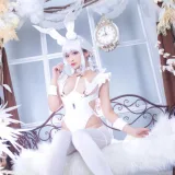 洛璃LoLiSAMA《碧蓝航线 恶毒白兔》主题写真：51张全套美图