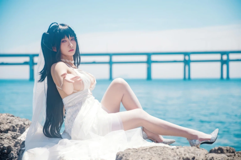 洛璃LoLiSAMA《碧蓝航线 大凤誓约花嫁》主题写真：44张全套美图