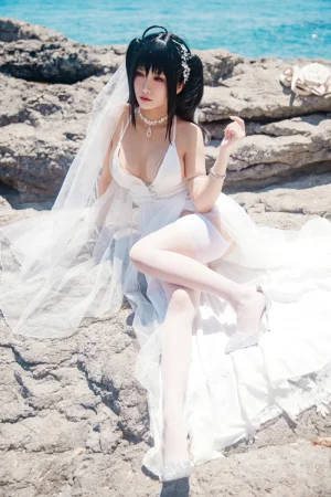 洛璃LoLiSAMA《碧蓝航线 大凤誓约花嫁》主题写真：44张全套美图
