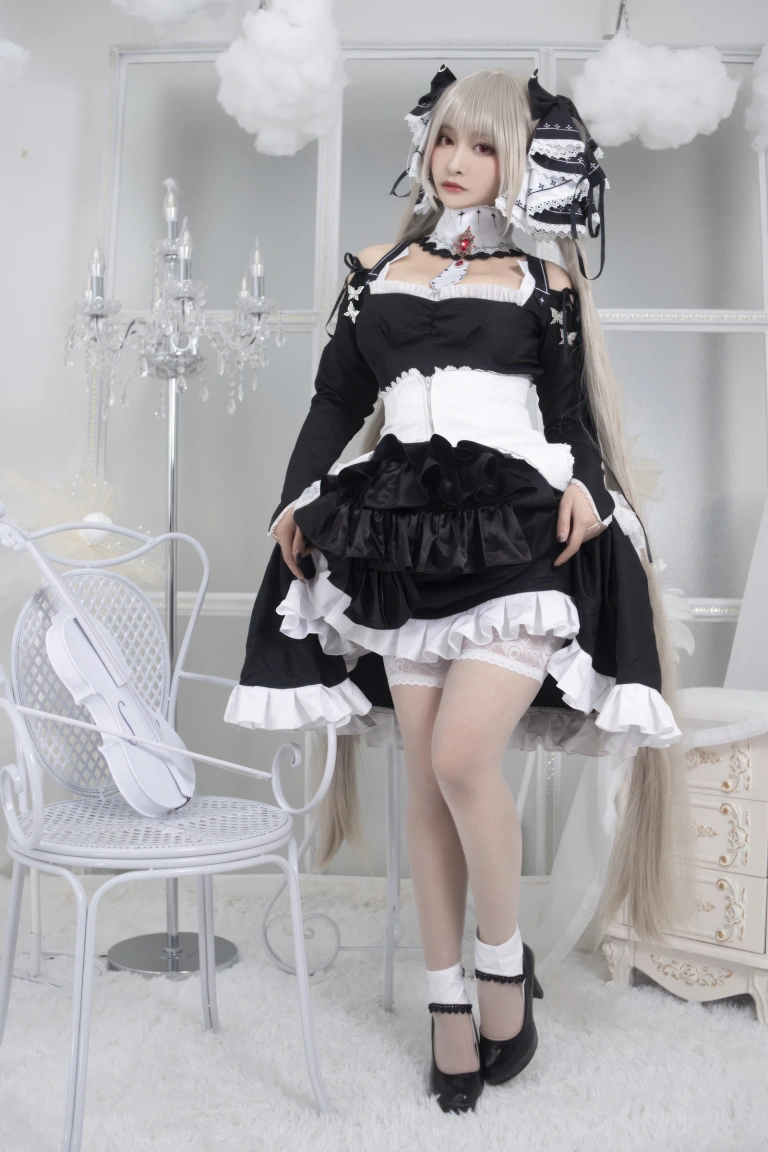 洛璃LoLiSAMA《碧蓝航线 可畏》主题写真：60张全套美图