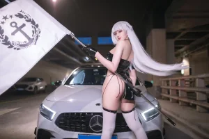 洛璃LoLiSAMA《碧蓝航线 翔鹤赛车服》主题写真：30张全套美图