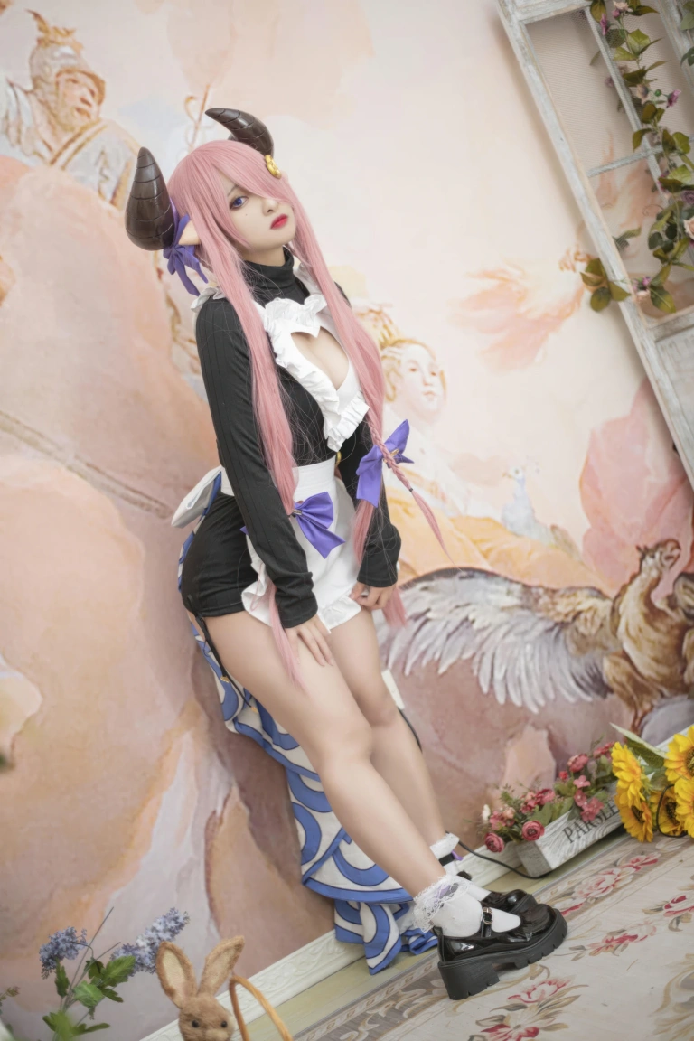 洛璃LoLiSAMA《碧蓝幻想 娜露梅亚女仆》主题写真：37张全套美图