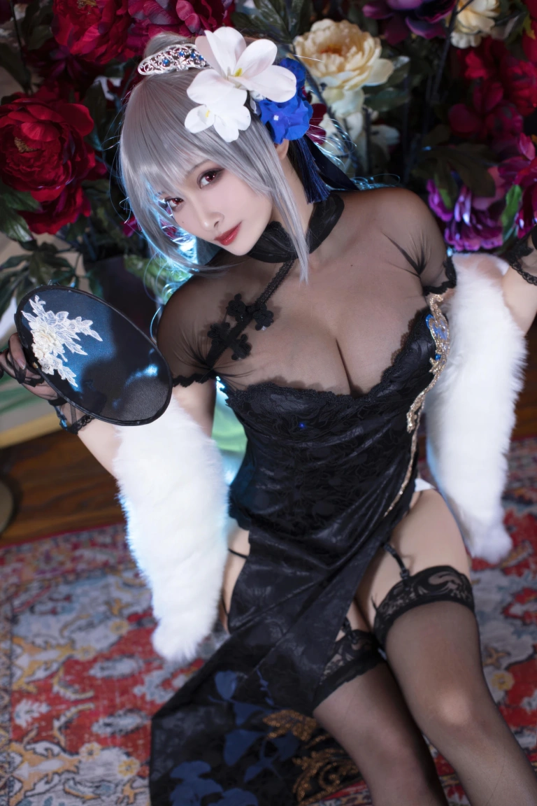 洛璃LoLiSAMA《碧蓝航线·路易九世旗袍》主题写真：43张全套美图