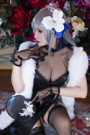 洛璃LoLiSAMA《碧蓝航线·路易九世旗袍》主题写真：43张全套美图