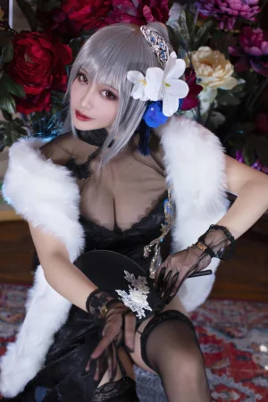 洛璃LoLiSAMA《碧蓝航线·路易九世旗袍》主题写真：43张全套美图