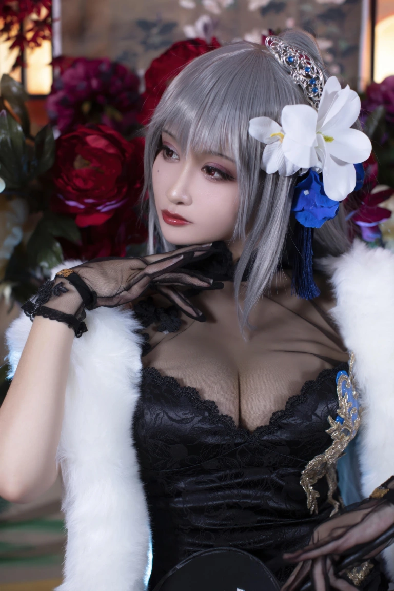 洛璃LoLiSAMA《碧蓝航线·路易九世旗袍》主题写真：43张全套美图