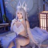 洛璃LoLiSAMA《碧蓝航线 信浓 相融一梦》主题写真：90张全套美图