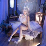 洛璃LoLiSAMA《碧蓝航线 信浓 相融一梦》主题写真：90张全套美图