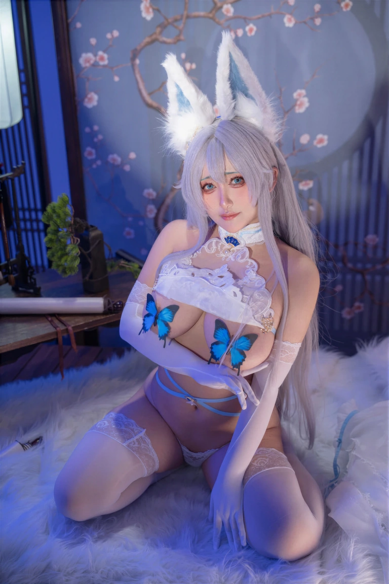 洛璃LoLiSAMA《碧蓝航线 信浓 相融一梦》主题写真：90张全套美图