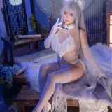 洛璃LoLiSAMA《碧蓝航线 信浓 相融一梦》主题写真：90张全套美图