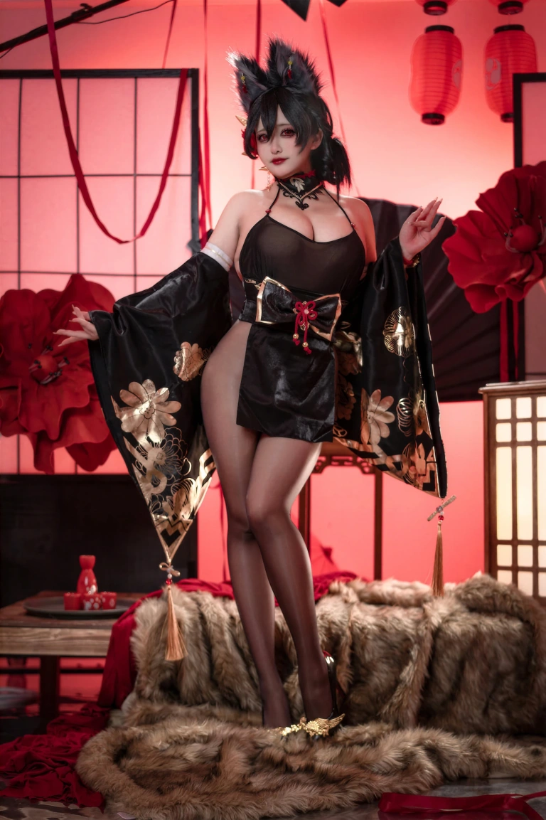 洛璃LoLiSAMA《碧蓝航线 近江 原皮》主题写真：67张全套美图