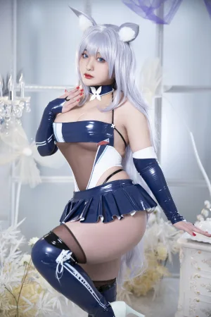 洛璃LoLiSAMA《碧蓝航线 信浓赛车》主题写真：61张全套美图