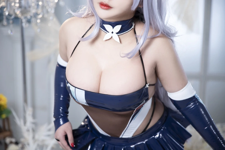 洛璃LoLiSAMA《碧蓝航线 信浓赛车》主题写真：61张全套美图